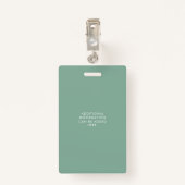 Wildflower Meadow ID-badge Badge (Achterkant met clip)