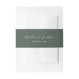 Wildflower Meadow Invitation Belly Band Uitnodigingen Wikkel