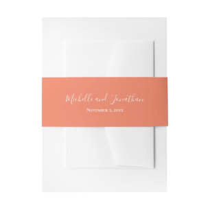 Wildflower Meadow Invitation Belly Band Uitnodigingen Wikkel