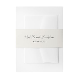 Wildflower Meadow Invitation Belly Band Uitnodigingen Wikkel