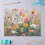 Wildflower Meadow Kleurrijke Bloemenolie Schilderi Tissuepapier (Craft)