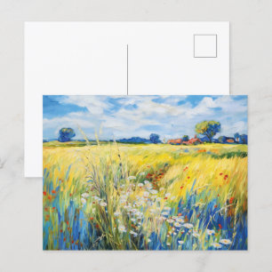 Wildflower Meadow langs de rivier de Havel Briefkaart