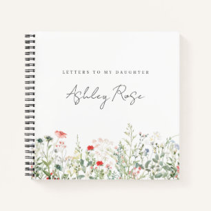 Wildflower Meadow Letters naar mijn dochter geheug Notitieboek