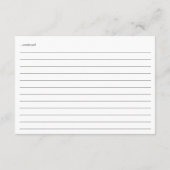 Wildflower Meadow Love in Bloom Recept Kaart (Achterkant)