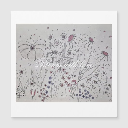 Wildflower Meadow Magnetic Card (Voorkant)