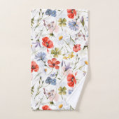 WIldflower Meadow met papavers Bad Handdoek (Handdoek)