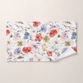 WIldflower Meadow met papavers Bad Handdoek (Handdoek)