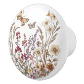 Wildflower Meadow met Vlinders Keramische Knop (Rechts)