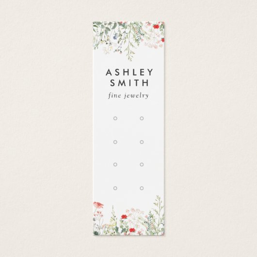 Wildflower Meadow Multiple Earring Display Kaart (Voorkant)