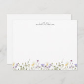 Wildflower Meadow Note Card Kaart (Voorkant / Achterkant)