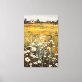 Wildflower Meadow Olieverfschilderij op Canvas