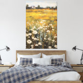 Wildflower Meadow Olieverfschilderij op Canvas Afdruk (Insitu (Slaapkamer))