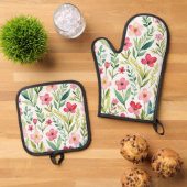 Wildflower Meadow Ovenwant & Pannenlap Set (Top down)