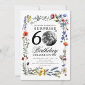 Wildflower Meadow Photo SURPRISE 60e verjaardag Kaart (Voorkant)