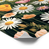 Wildflower Meadow Poster – kleurrijke botanische (Hoek)