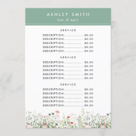 Wildflower Meadow Prijs Menu