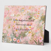 Wildflower Meadow Quote Fotoplaat (Zijkant)