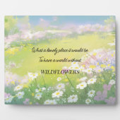 Wildflower Meadow Quote Fotoplaat (Voorkant)