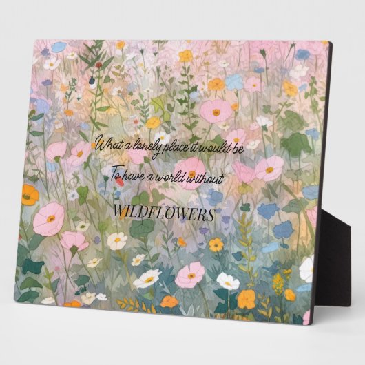 Wildflower Meadow Quote Fotoplaat (Zijkant)