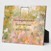 Wildflower Meadow Quote Fotoplaat (Zijkant)