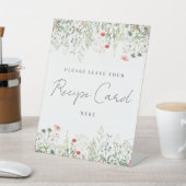 Wildflower Meadow Recept Kaart Reclamebord Met Voetstuk (Insitu)