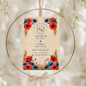 Wildflower Meadow rustieke bruiloft Kaart