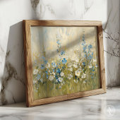  Wildflower Meadow Schilderij Bloemenveld Poster