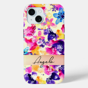 Wildflower Meadow Shabby Flowers iPhone 15 Case
