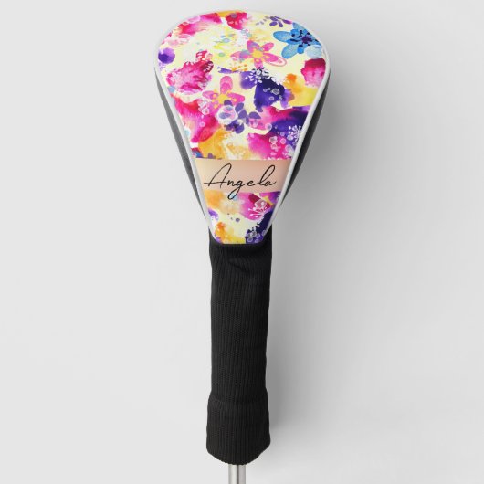 Wildflower Meadow Shabby Flowers Golfheadcover (Voorkant)