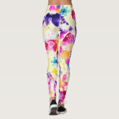 Wildflower Meadow Shabby Flowers Leggings (Achterkant)