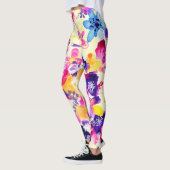 Wildflower Meadow Shabby Flowers Leggings (Links)