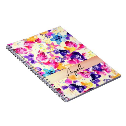 Wildflower Meadow Shabby Flowers Notitieboek (Rechterzijde)