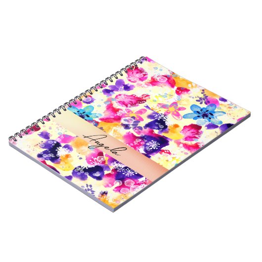 Wildflower Meadow Shabby Flowers Notitieboek (Linkerzijde)