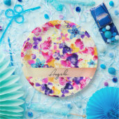 Wildflower Meadow Shabby Flowers Papieren Bordje (Feest)