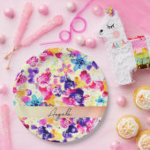 Wildflower Meadow Shabby Flowers Papieren Bordje (Feest)