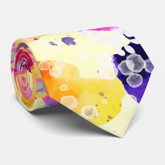 Wildflower Meadow Shabby Flowers Stropdas (Opgerold)