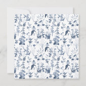 Wildflower Meadow Spring Bloemen Kleurrijke Bruilo Kaart (Achterkant)