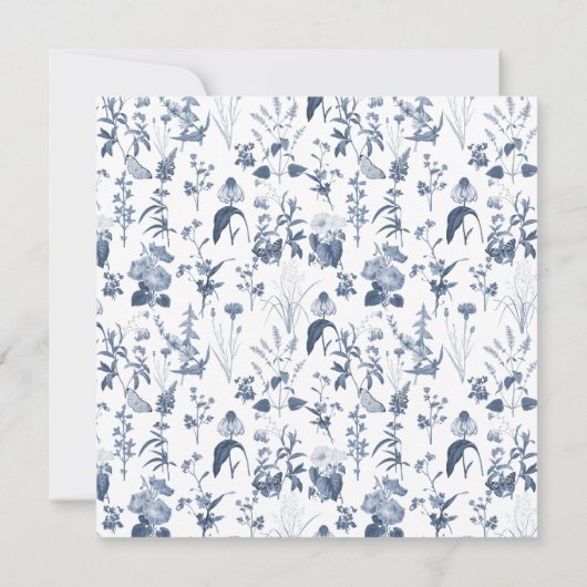 Wildflower Meadow Spring Bloemen Kleurrijke Bruilo Kaart (Achterkant)