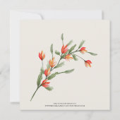 Wildflower Meadow Square bruiloft uitnodiging - Ec (Achterkant)