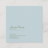 Wildflower Meadow Square Frame Bohemian Vierkante Visitekaartje (Achterkant)