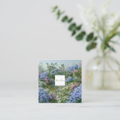 Wildflower Meadow Square Frame Bohemian Vierkante Visitekaartje (Staand voorkant)
