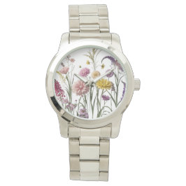 Wildflower Meadow – stijlvolle Floral Women’s eWat Horloge