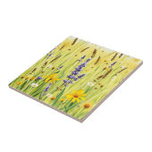 Wildflower Meadow Summer Pattern Tegeltje (Zijkant)