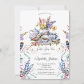 Wildflower Meadow Tea set Vrijgezellenfeest Kaart (Voorkant)