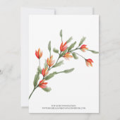 Wildflower Meadow Traditionele Huwelijksuitnodigin Kaart (Achterkant)