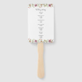 Wildflower Meadow Trouwprogramma Handwaaier (Achterkant)