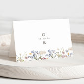 Wildflower Meadow Tuin Huwelijk Boho Place Card Kaart