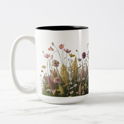 Wildflower Meadow Two-Tone Mok 15 oz - Botanisch (Links)