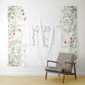 Wildflower Meadow Vrijgezellenfeest Achtergrond Wandkleed (In Situ (horizontaal))