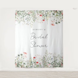 Wildflower Meadow Vrijgezellenfeest Achtergrond Wandkleed